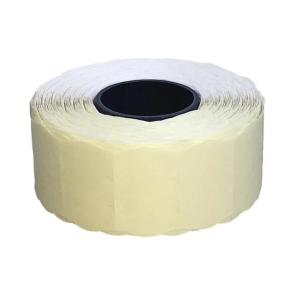 Etikety CONTACT 26x12 biele oblé 