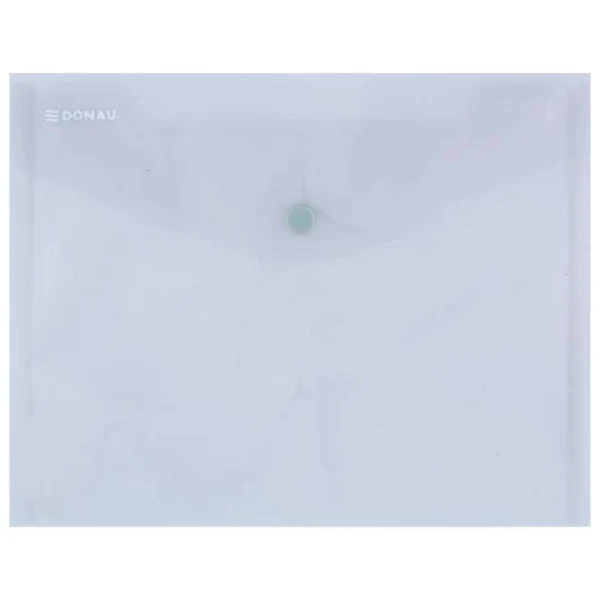 Plastový obal C5 s cvočkom DONAU dymový 