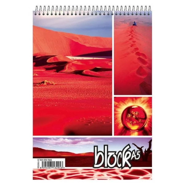 Blok poznámkový Krpa A5 50 listov linajkový horná špirála 