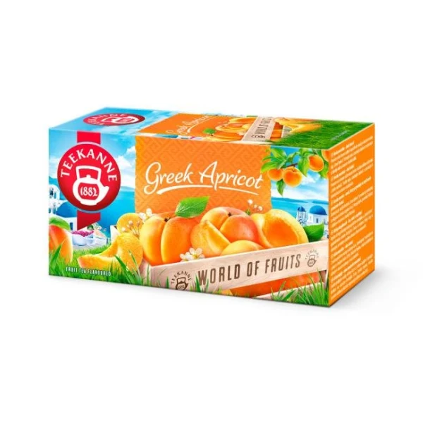 Čaj TEEKANNE World Of Fruits Greek Apricot HB 20 x 2,25g 