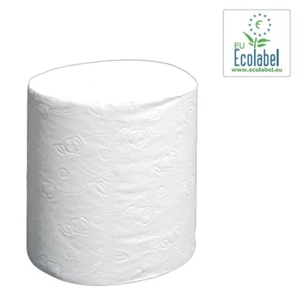 Papierové utierky v rolke 2-vrstvové bez dutinky INPOSAN MAXI, návin 140 m, celulóza biele (6ks) 