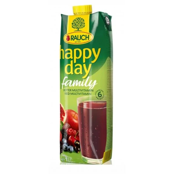 Džús Happy Day Family Multivitamín red fruit 1 ℓ 