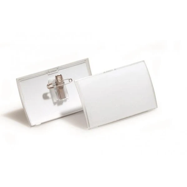 Visačka oblá PP štipec+špendlík DURABLE CLICK FOLD 75x40mm 25ks 