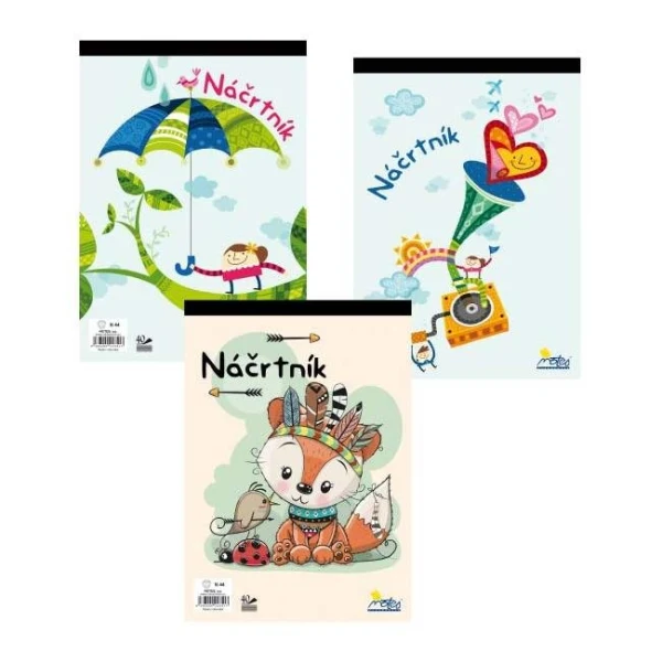 Náčrtník N44 A4 40listov 