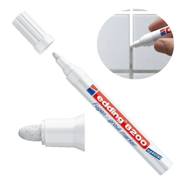 Popisovač na špáry edding 8200 biely v BL 