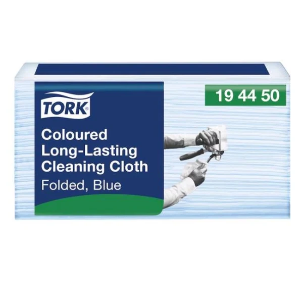 Čistiaca utierka 1-vrstv. TORK Long-Lasting modré W8, 40 ks 