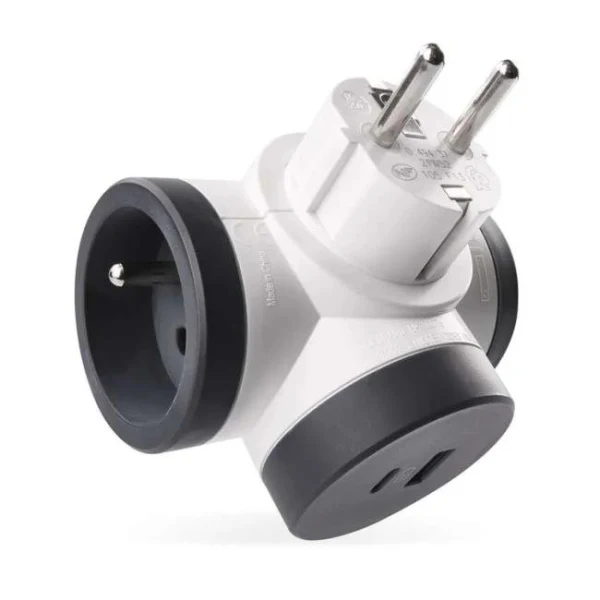 Zásuvka rozbočovacia LEGRAND Revolution 2×, 1× USB-A + 1×USB-C 