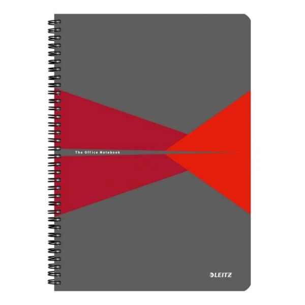 Blok College Leitz Office A4 90 listov linajkový červený 