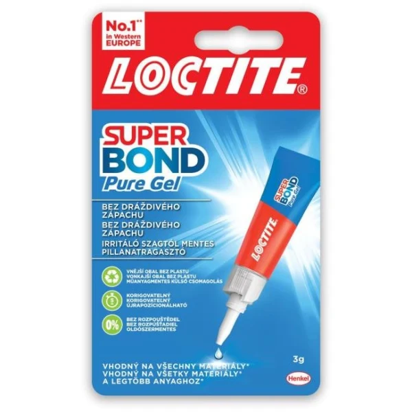 Sekundové lepidlo Loctite Super Bond Pure Gel 3g 