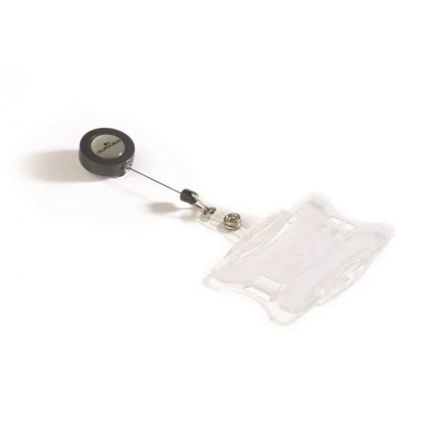 Visačka na plastovú kartu otvorená s kotúčom DURABLE 85x54mm 10ks 