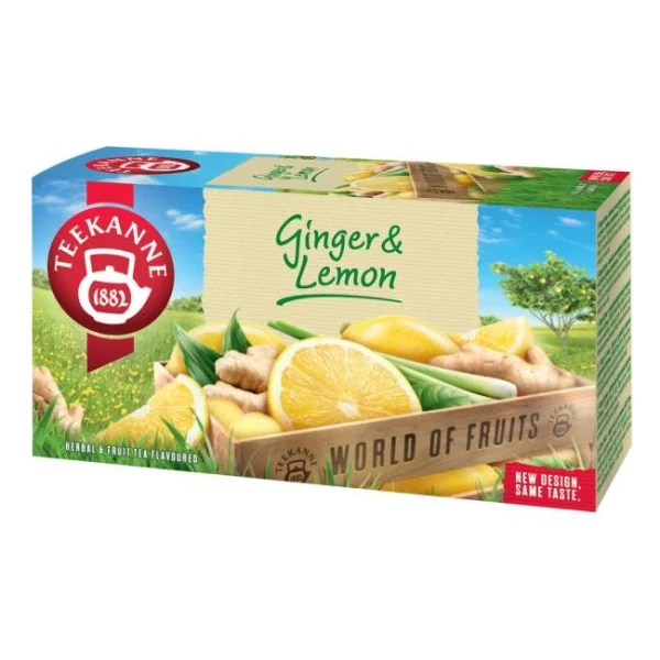 Čaj TEEKANNE ovocný Ginger & Lemon HB 20 x 1,75g 
