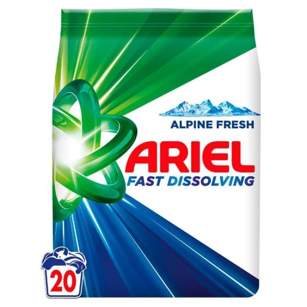 Ariel prací prášok 20PD mountain spring 