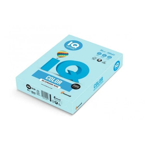 Farebný papier IQ color strednemodrý MB30, A4, 80g 