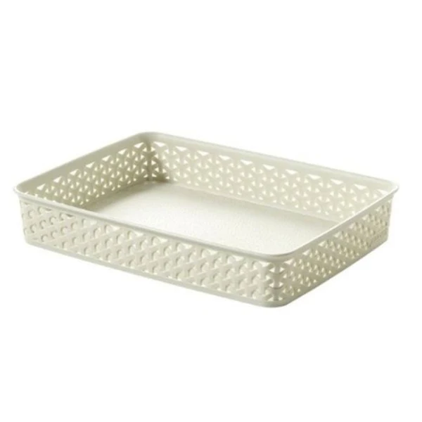 Košík MY STYLE, veľ. A4 - smotanovo biela 