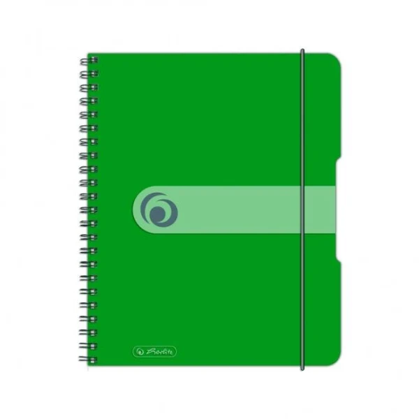 Blok poznámkový štvorčekový Herlitz Easy Orga A5 80 listov jablkovo zelený 