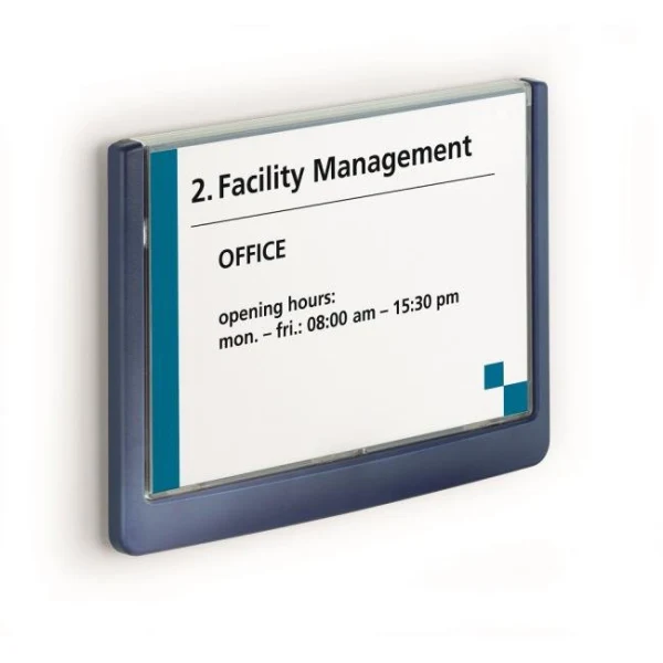 Informačná tabuľka Click Sign 149x105,5 modrá 