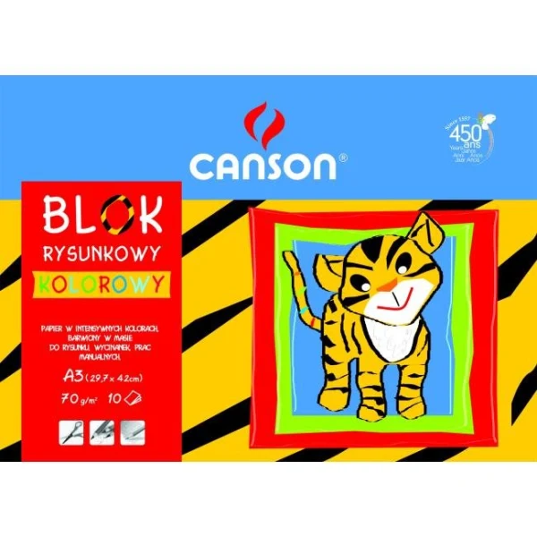 Farebný papier A3, mix 10 farieb, 80g ’Škola’ 