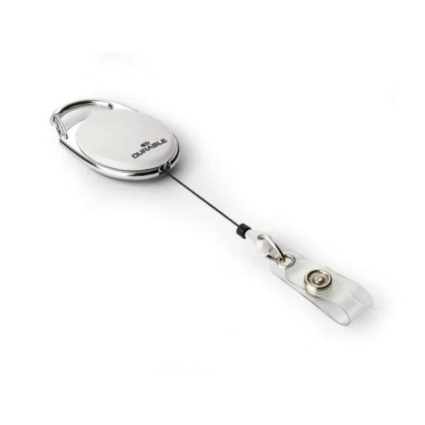 Výsuvný kotúč s prúžkom DURABLE JOJO STYLE biely 10ks 