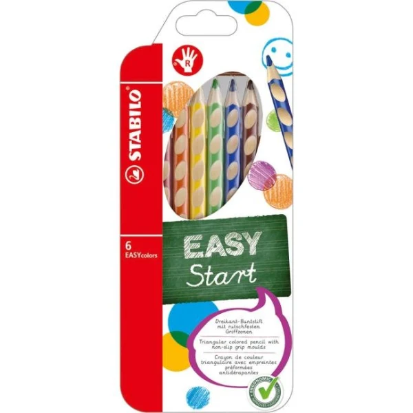 Drevené farbičky EASYcolors P 6sada 