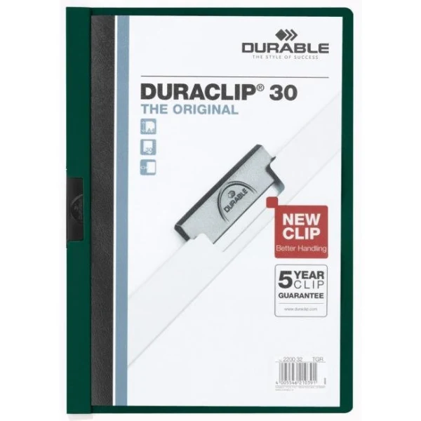 Obal s klipom DURACLIP Original 30 tmavozelený 