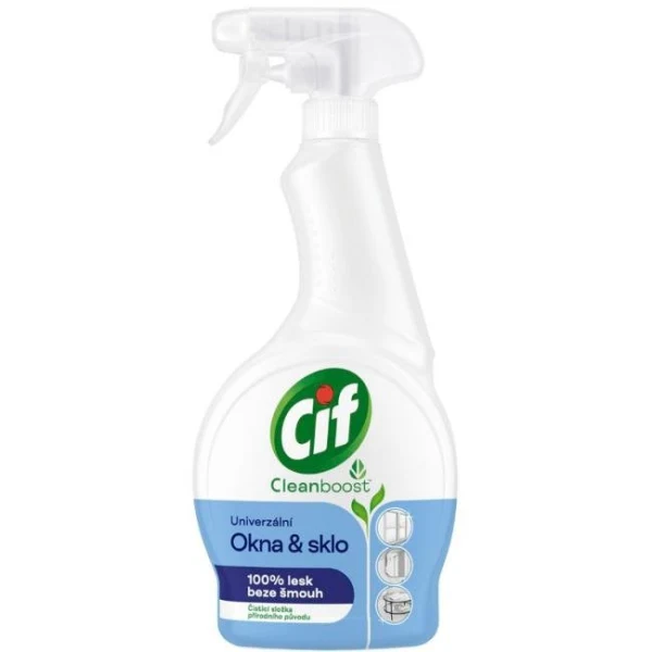 Cif Cleanboost univerzálny sprej Okná & sklo 500 ml 
