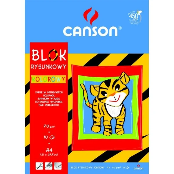 Farebný papier A4, mix 10 farieb, 80g ’Škola’ 