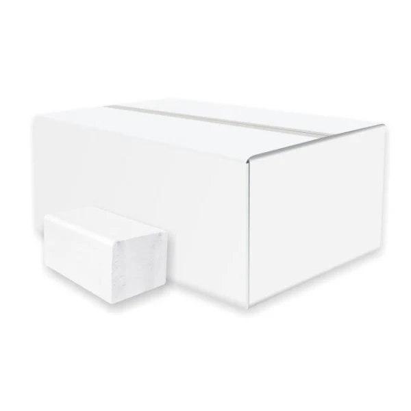 Papierové servítky skladané ZZ 2-vrstvové HARMONY professional, 100% celulóza, biele (20 bal.) 