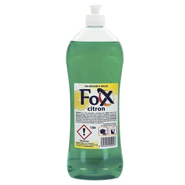 Čistiaci prostriedok na riad Fox citrón 1l 
