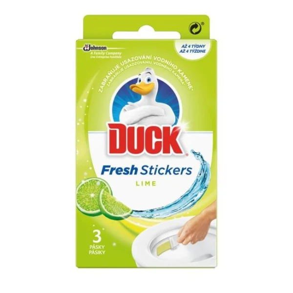 DUCK Fresh Stick WC gélové pásiky Limetka 3 x 9 g 