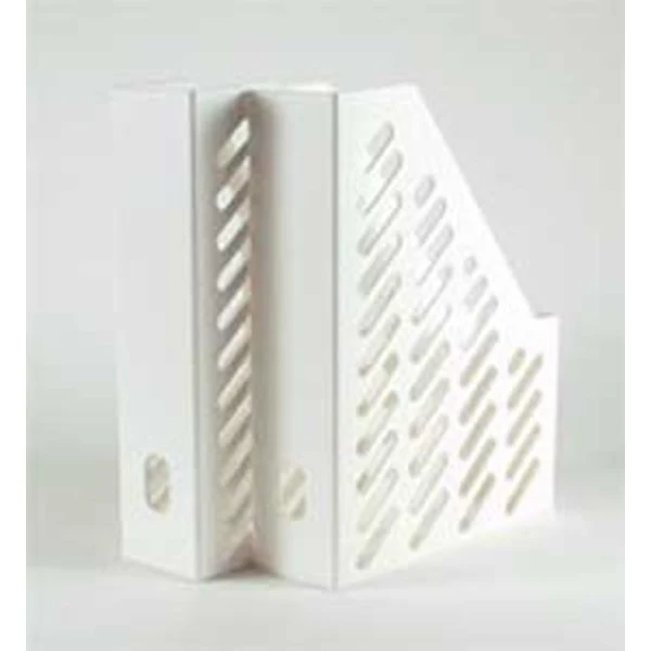 Stojan na časopisy KLASSIK biely 2ks 