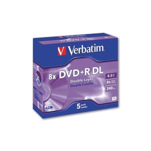 Verbatim DVD+R 8x DL 8,5GB 
