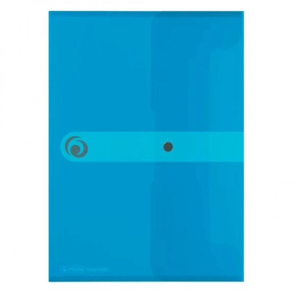 Plastový obal A4 s cvočkom Herlitz Easy Orga priehľadný modrý 