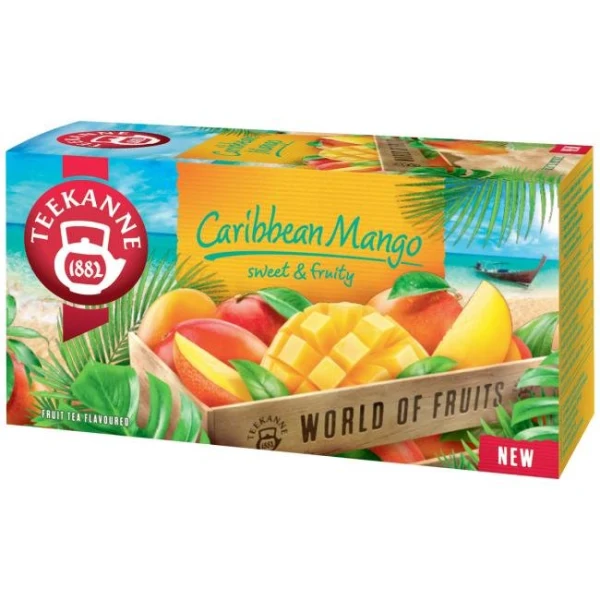 Čaj TEEKANNE World Of Fruits Caribbean Mango HB 20 x 2,25g 
