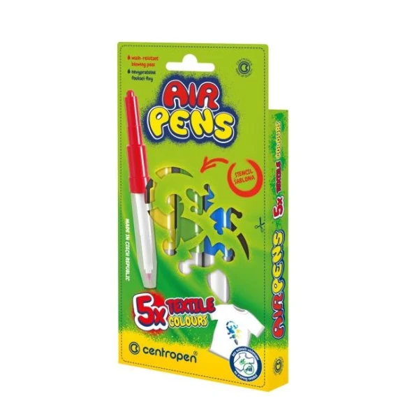 Fúkacie fixky na textil Centropen 5f 