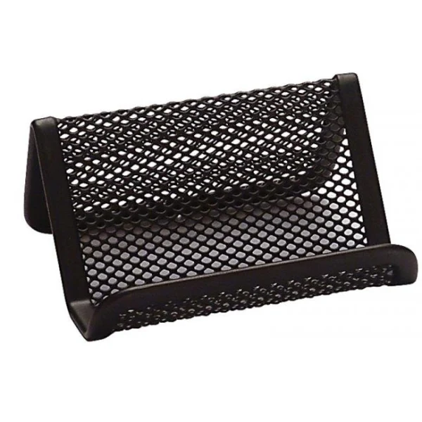 Drôtený stojan na vizitky 95x75x45mm čierny 