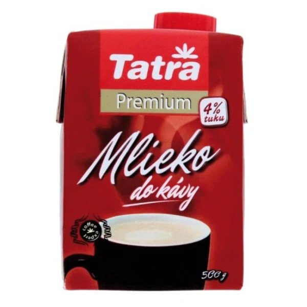 Mlieko do kávy Tatra premium 4% s uzáverom, 500 g 