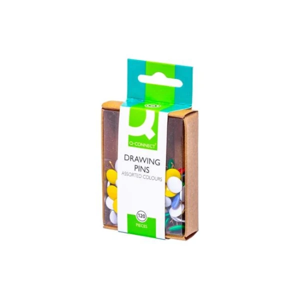 Pripináčiky Q-CONNECT 9mm mix farieb 120ks 