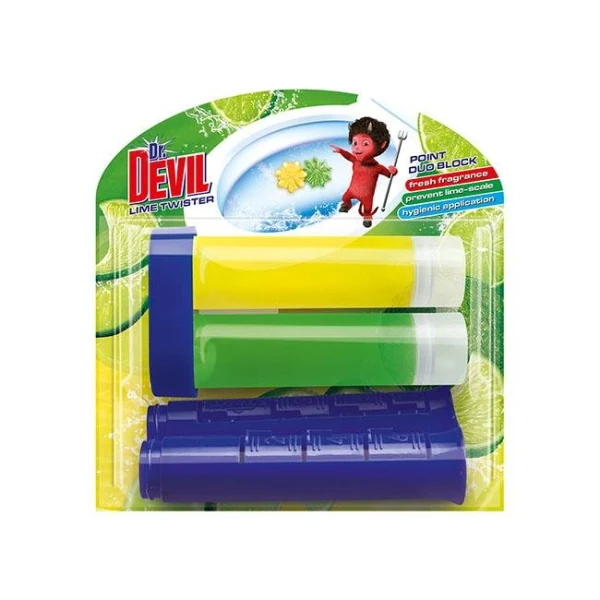 Dr. DEVIL WC POINT náhrada DUO BLOCK Lime twister 