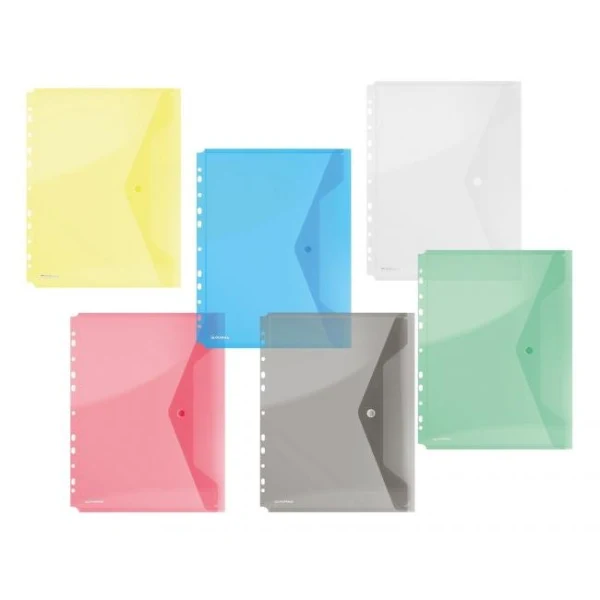 Plastový obal A4 s cvočkom a eurodierovaním DONAU modrý 