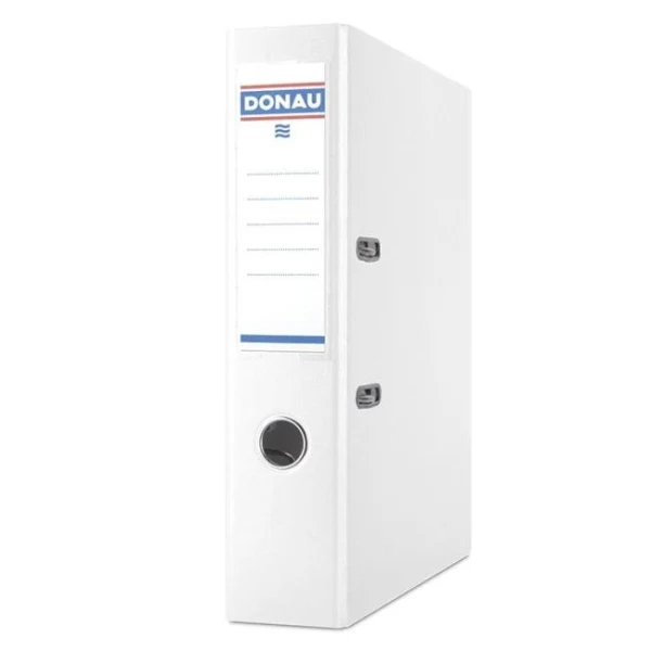 Zakladač pákový DONAU Master, kartón a fólia, A4/75 mm, biely 
