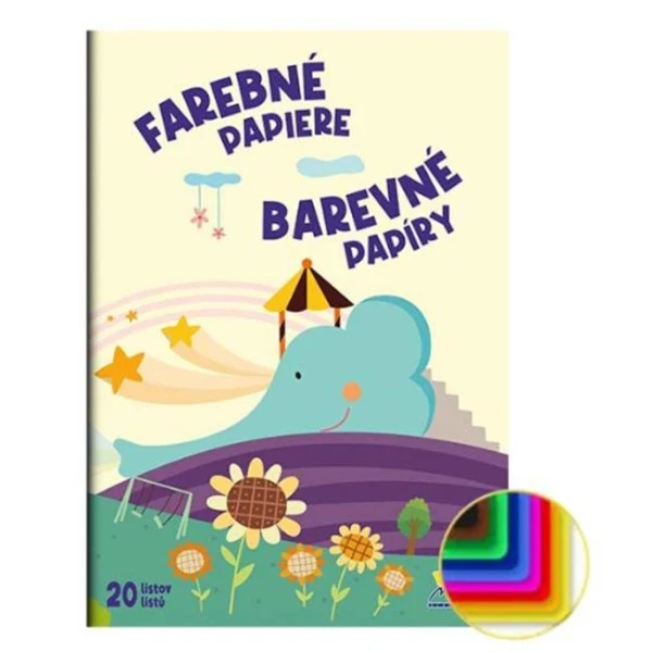 Farebný papier A4 20 listov 