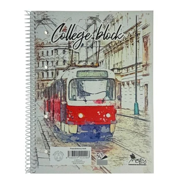 Blok College Notes A5 50 listov linajkový 