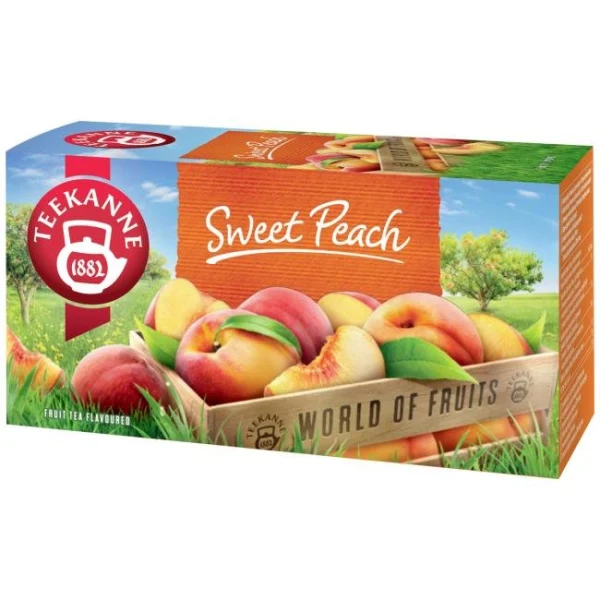 Čaj TEEKANNE World Of Fruits Sweet Peach HB 20 x 2,25g 