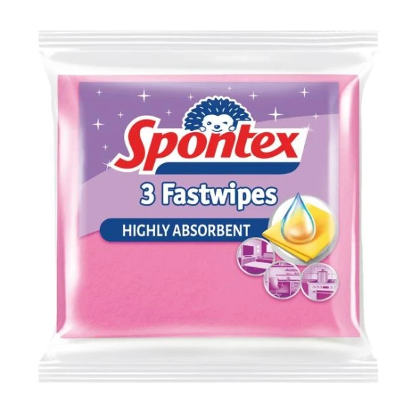 Utierka z viskózy Spontex Fast Wipes 3 kusy 