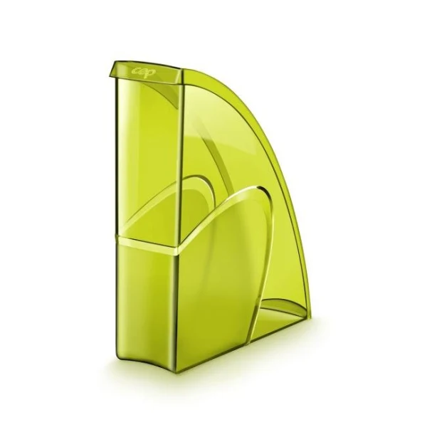 Stojan na časopisy Cep Happy transparentný zelený 