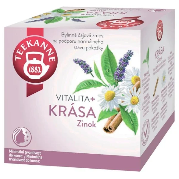 Čaj TEEKANNE Vitalita + Krása (Zinok) 10 x 1,7g 