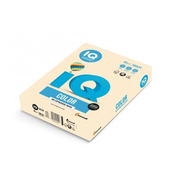 Farebný papier IQ color krémový CR20, A4, 80g 