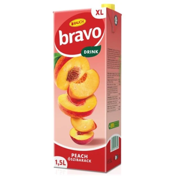 Ovocný nápoj Bravo Broskyňa 1,5 ℓ 