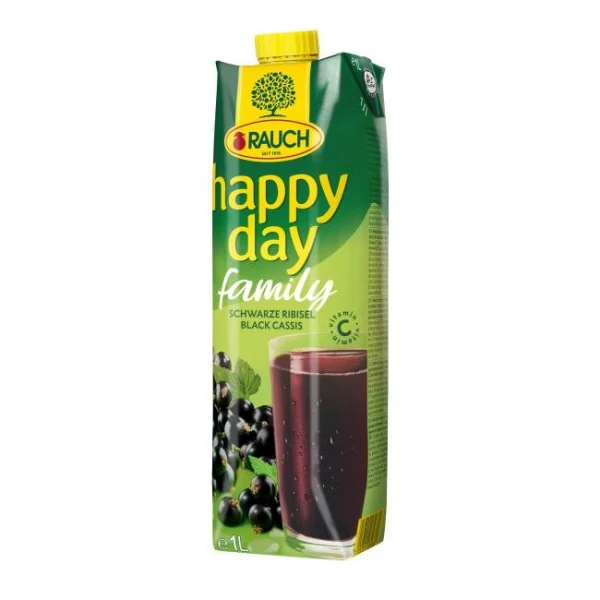 Džús Happy Day Family Čierna ríbezľa 25% 1 ℓ 