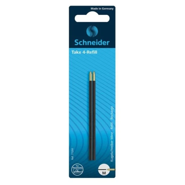 Náplň do guľôčkového pera Take 4 čierna 2ks 